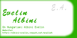evelin albini business card
